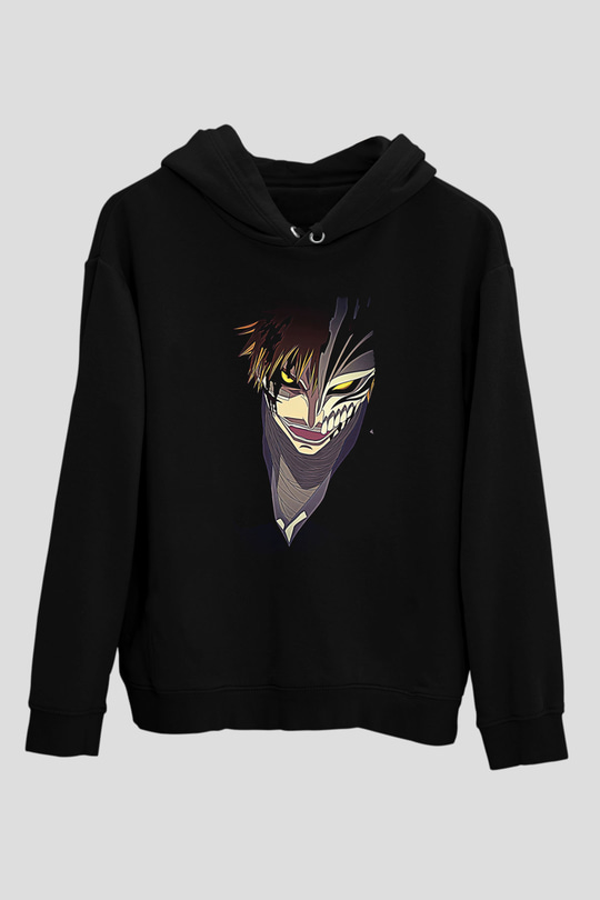 Attack On Titan Baskılı Unisex Siyah Hoodie