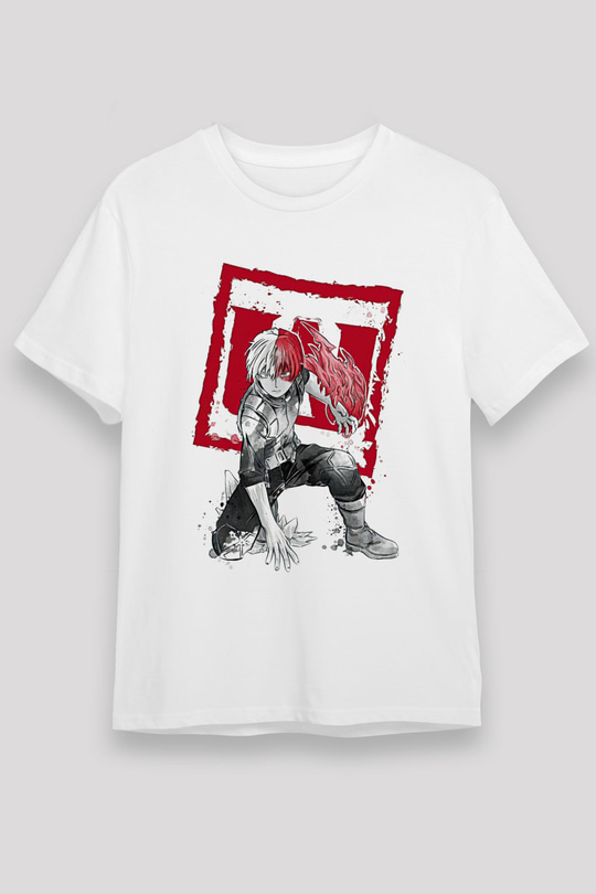 Attack On Titan Unisex Baskılı Beyaz Tişört - Tshirt