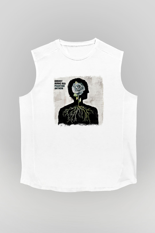 August Burns Red Baskılı Unisex Beyaz Kolsuz Tişört