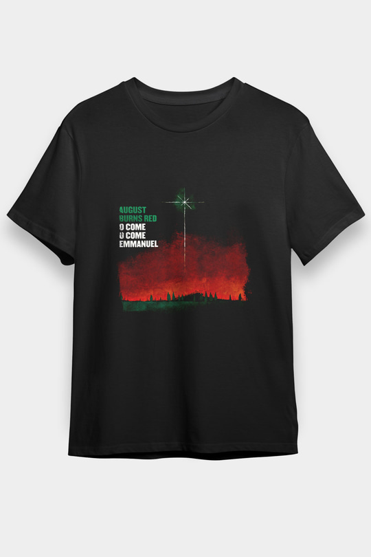 August Burns Red Baskılı Unisex Siyah Tişört