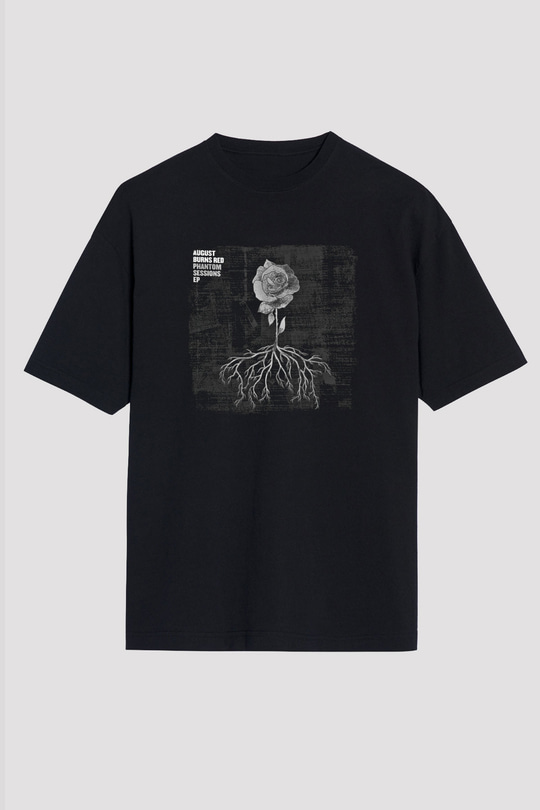 August Burns Red Baskılı Unisex Siyah Oversize Tişört