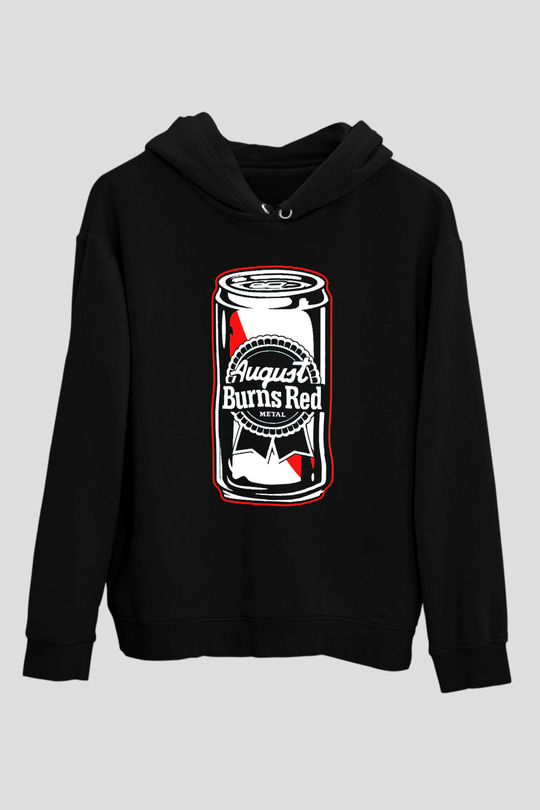 August Burns Red Siyah Unisex Kapüşonlu Sweatshirt
