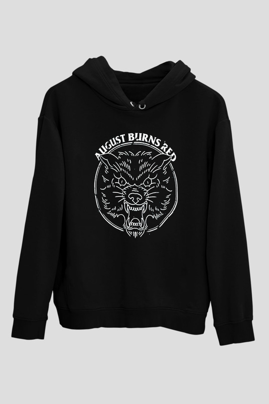 August Burns Red Siyah Unisex Kapüşonlu Sweatshirt