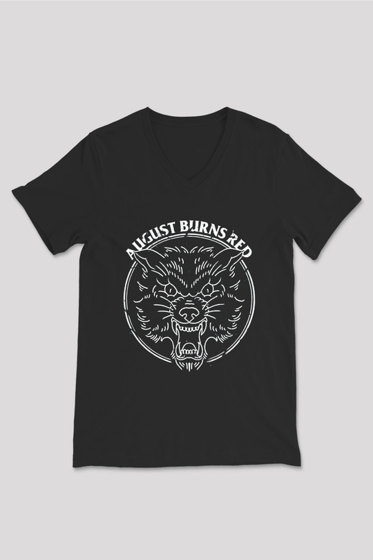 August Burns Red Siyah Unisex V Yaka Tişört