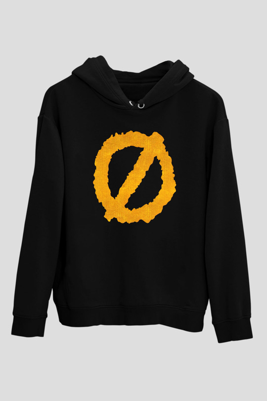 Authority Zero Siyah Unisex Kapüşonlu Sweatshirt
