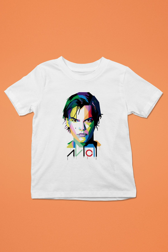 Avicii Baskılı Beyaz Unisex Çocuk Tişört