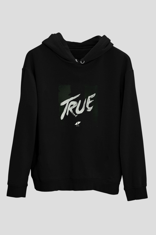 Avicii Baskılı Unisex Siyah Hoodie