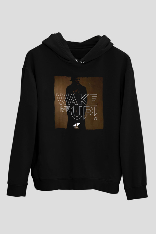 Avicii Siyah Unisex Kapüşonlu Sweatshirt