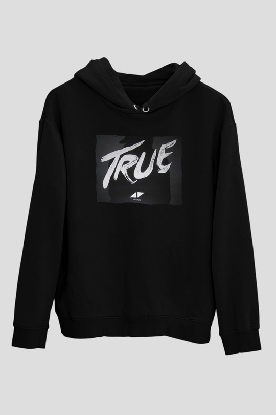 Avicii Siyah Unisex Kapüşonlu Sweatshirt