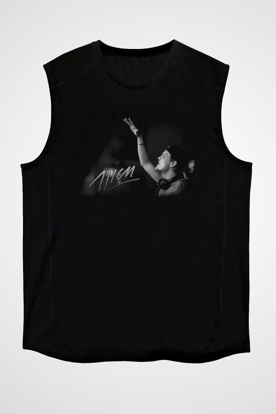Avicii Siyah Unisex Kolsuz Tişört