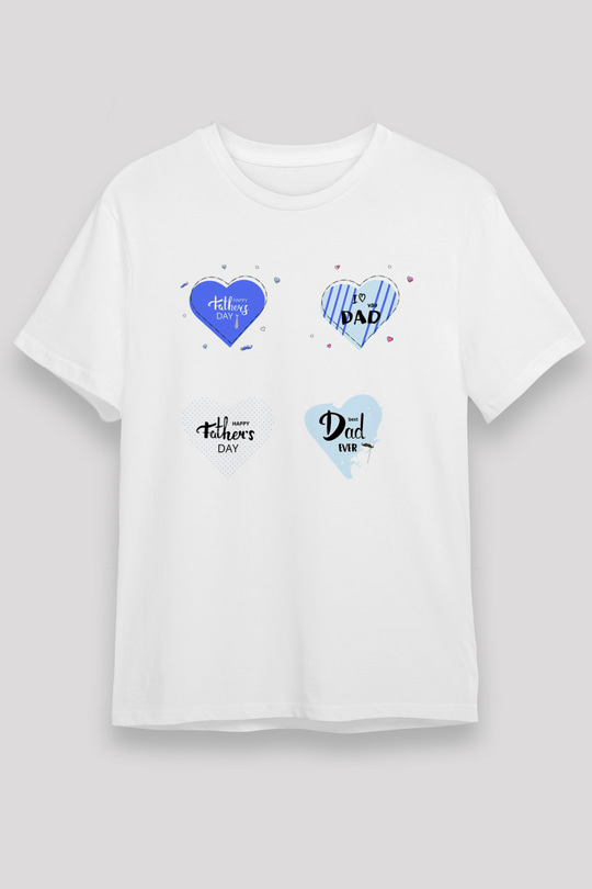 Babalar Günü Beyaz Unisex Tişört T-Shirt - TişörtFabrikası
