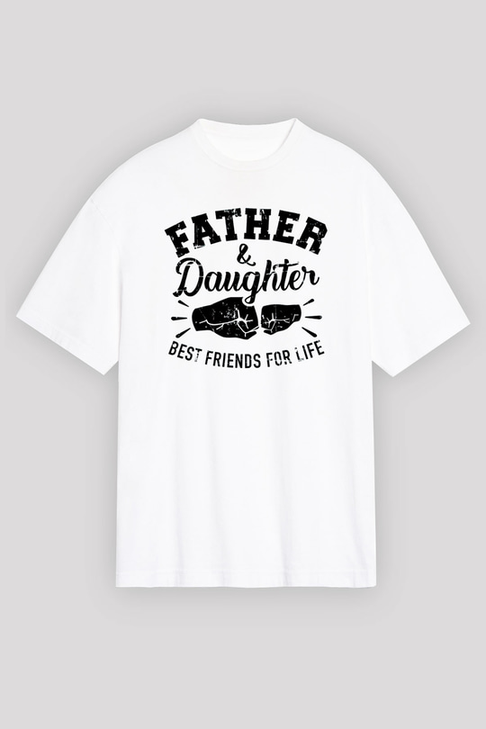 Babalar Günü Beyaz Unisex Tişört T-Shirt - TişörtFabrikası