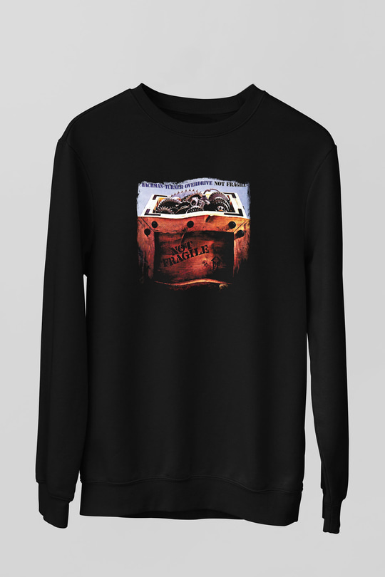 Bachman–Turner Overdrive Baskılı Unisex Siyah Sweatshirt