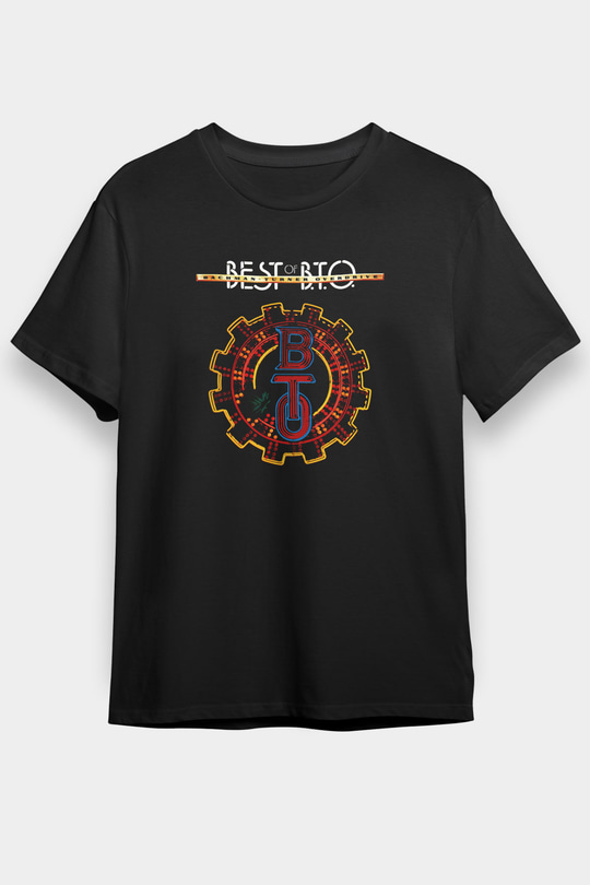 Bachman-Turner Overdrive Siyah Unisex Tişört T-Shirt - TişörtFabrikası