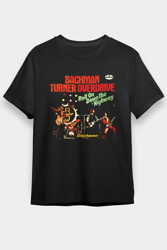 Bachman-Turner Overdrive Siyah Unisex Tişört T-Shirt - TişörtFabrikası