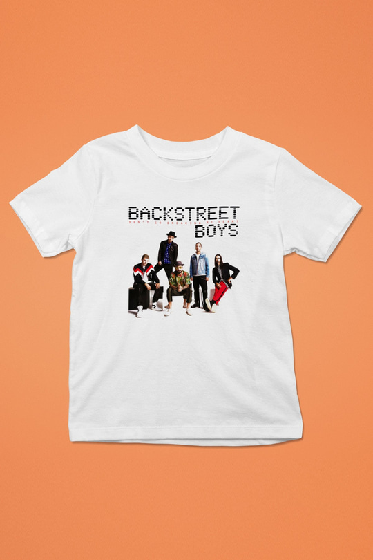 Backstreet Boys Baskılı Beyaz Unisex Çocuk Tişört