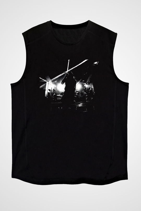 Bad Omens Baskılı Unisex Siyah Kolsuz Tişört - Tshirt