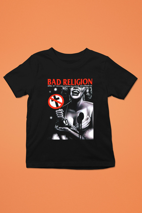 Bad Religion Baskılı Siyah Unisex Çocuk Tişört