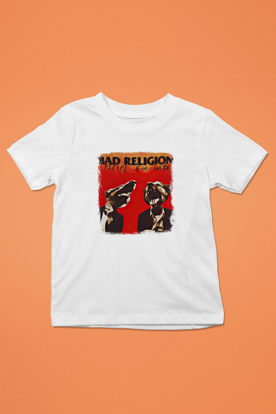 Bad Religion Baskılı Unisex Beyaz Çocuk Tişört