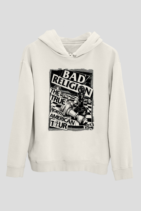 Bad Religion Beyaz Unisex Kapüşonlu Sweatshirt