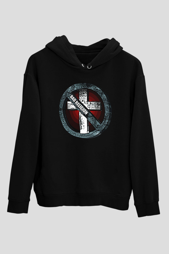 Bad Religion Siyah Unisex Kapüşonlu Sweatshirt