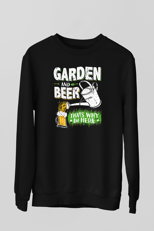 Bahçıvan Siyah Unisex Sweatshirt