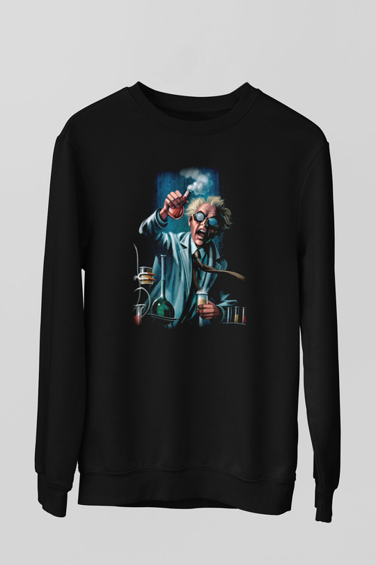 Bakteriyolog Siyah Unisex Sweatshirt