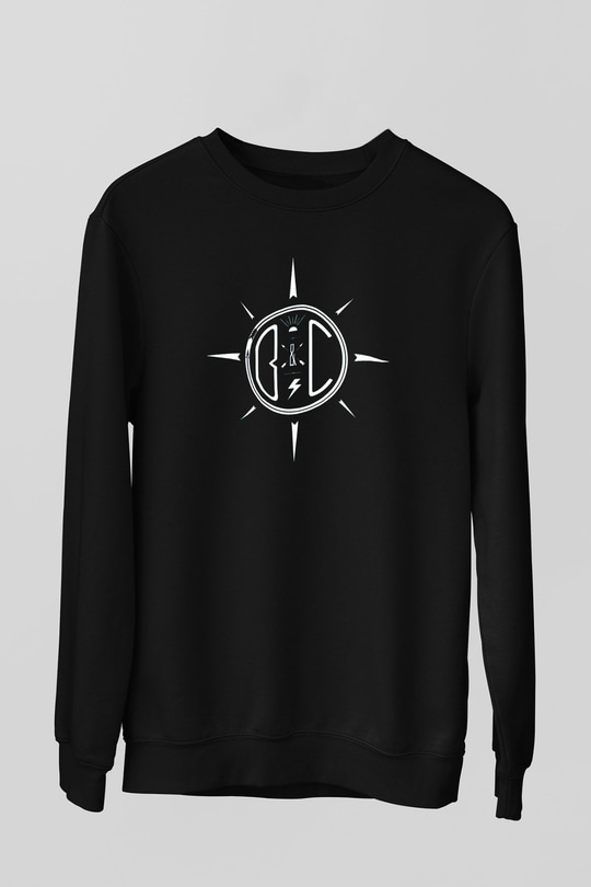 Balance and Composure Siyah Unisex Sweatshirt