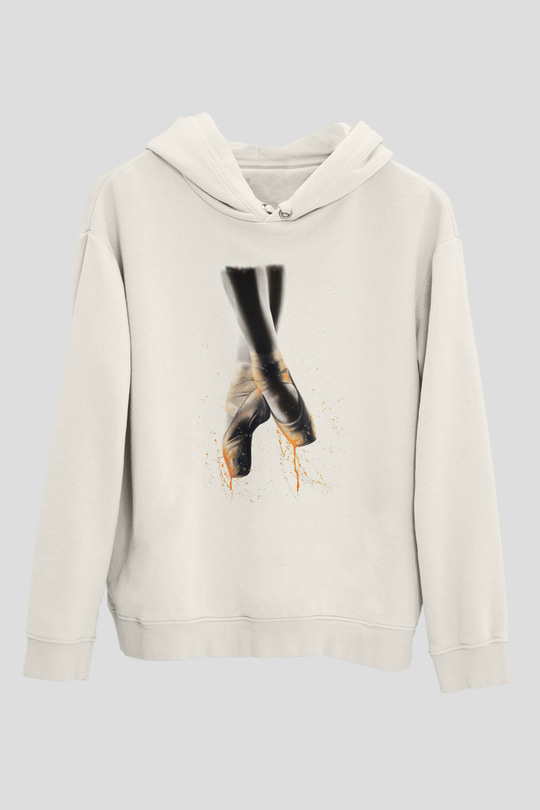 Bale Beyaz Unisex Hoodie