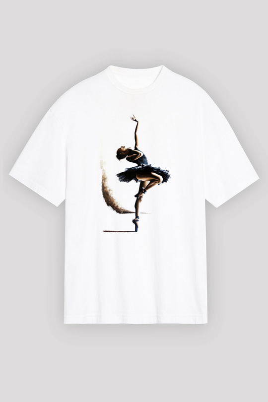 Bale Beyaz Unisex Oversize Tişört T-Shirt
