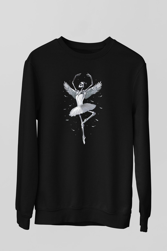 Bale Siyah Unisex Sweatshirt