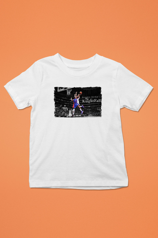 Basketbol Beyaz Unisex Çocuk Tişört