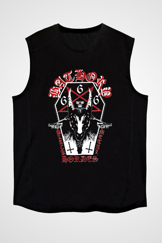 Bathory Siyah Unisex Kolsuz Tişört