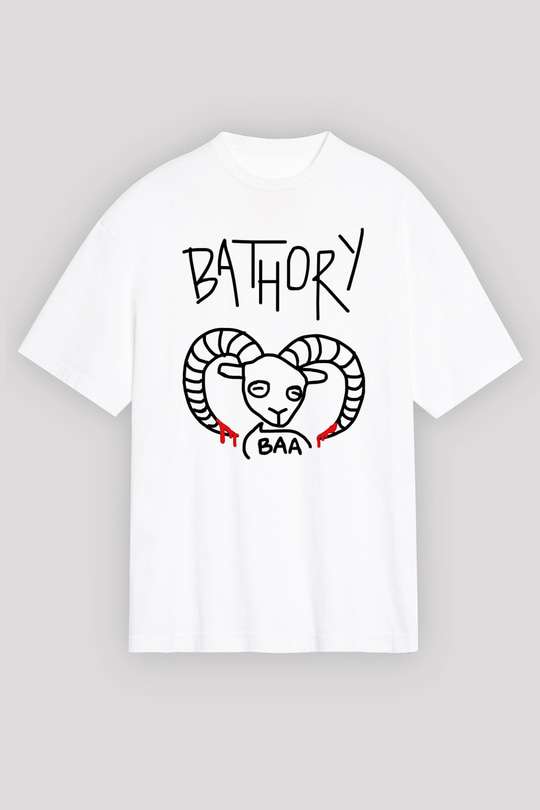 Bathory Siyah Unisex Oversize Tişört T-Shirt
