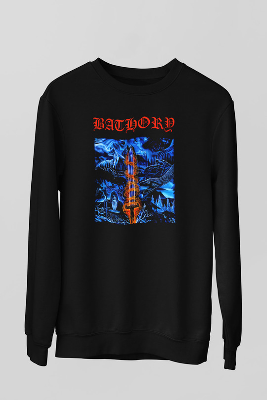 Bathory Siyah Unisex Sweatshirt