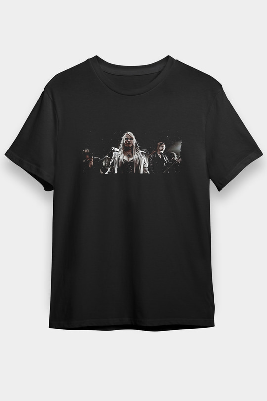 Battle Beast Baskılı Unisex Siyah Tişört - Tshirt