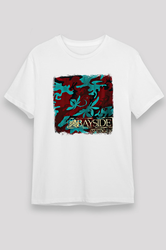 Bayside Baskılı Unisex Beyaz Tişört