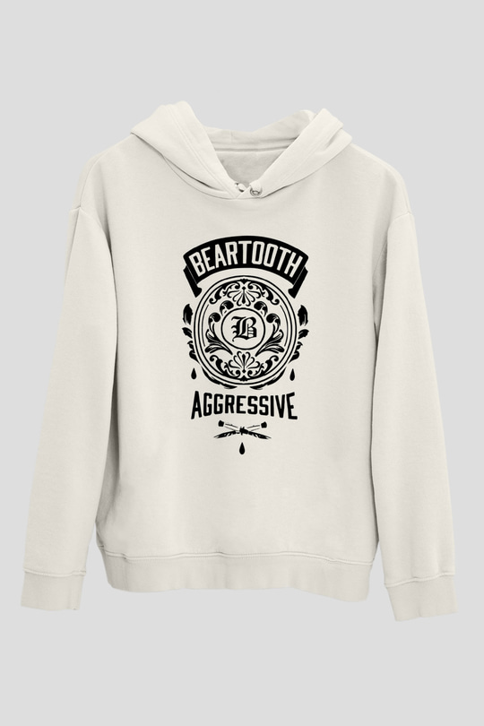 Beartooth Beyaz Unisex Kapşonlu Sweatshirt