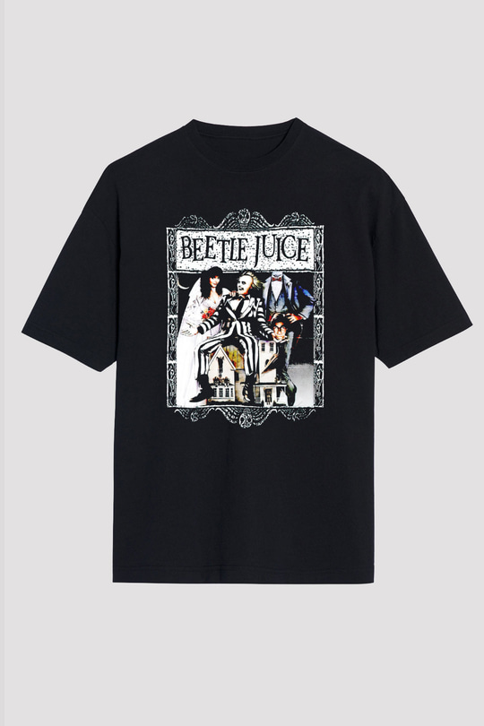 Beetlejuice Beterböcek Siyah Unisex Tişört