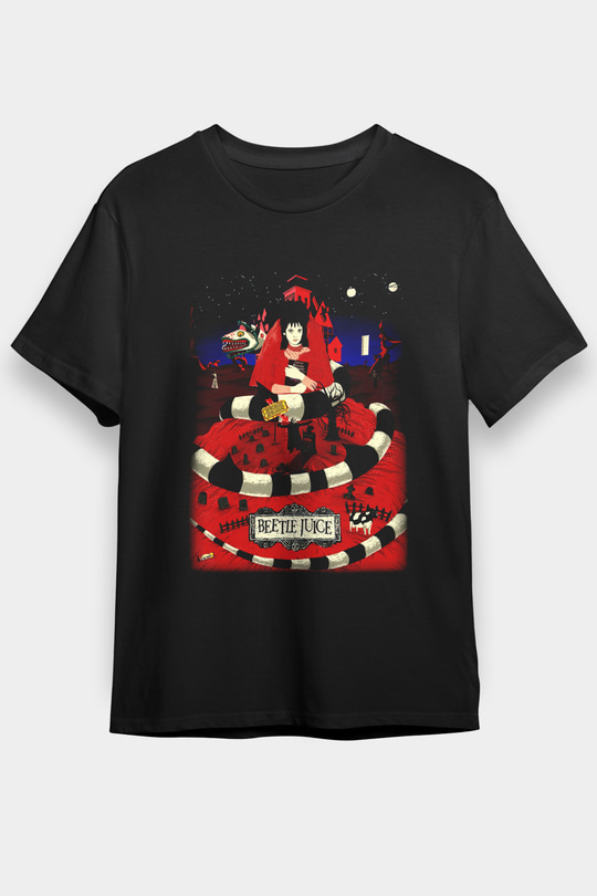 Beetlejuice Beterböcek Siyah Unisex Tişört
