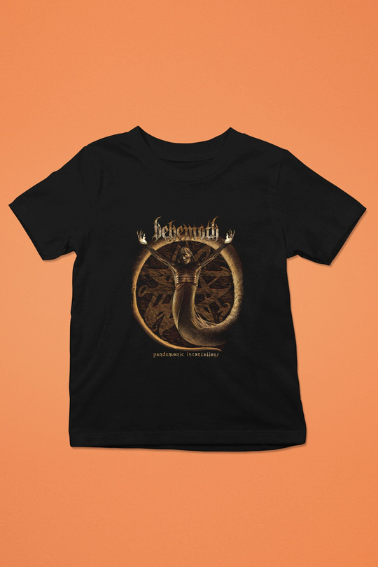 Behemoth Baskılı Unisex Siyah Çocuk Tişört