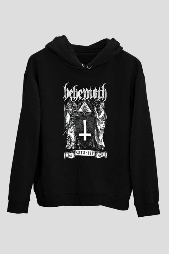 Behemoth Siyah Unisex Kapüşonlu Sweatshirt