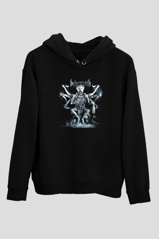 Behemoth Siyah Unisex Kapüşonlu Sweatshirt
