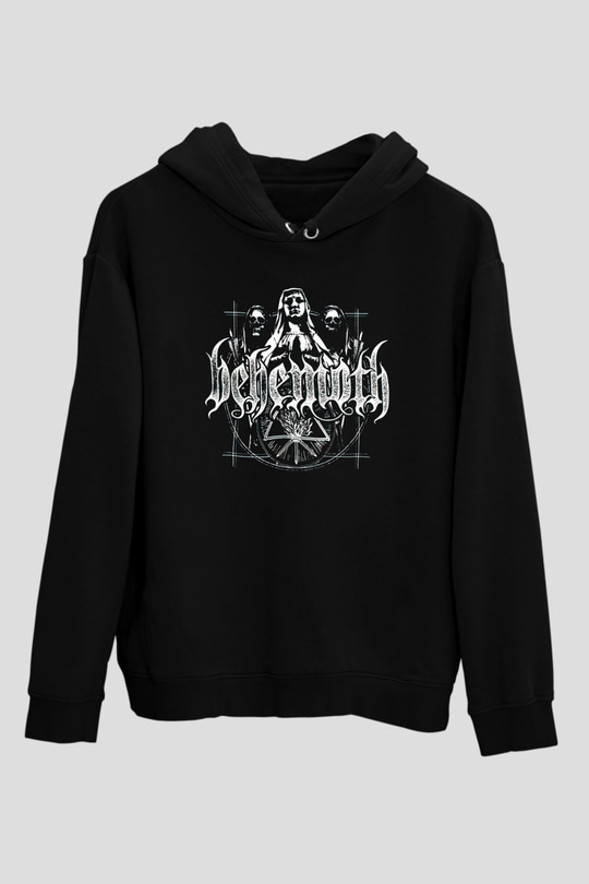 Behemoth Siyah Unisex Kapüşonlu Sweatshirt