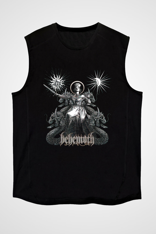 Behemoth Siyah Unisex Kolsuz Tişört
