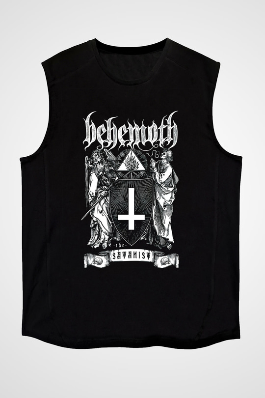 Behemoth Siyah Unisex Kolsuz Tişört