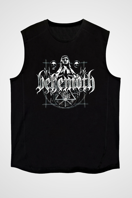 Behemoth Siyah Unisex Kolsuz Tişört