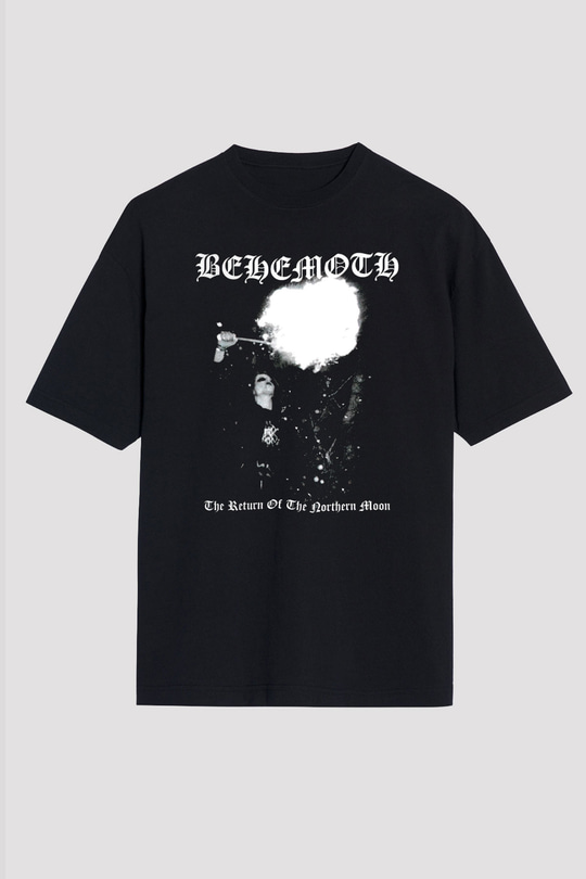 Behemoth Siyah Unisex Oversize Tişört T-Shirt