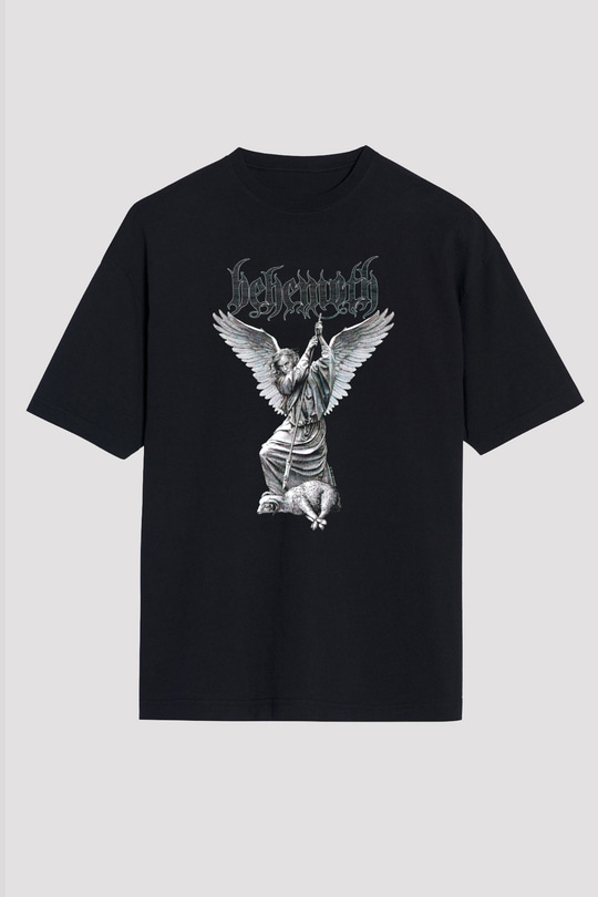 Behemoth Siyah Unisex Oversize Tişört T-Shirt