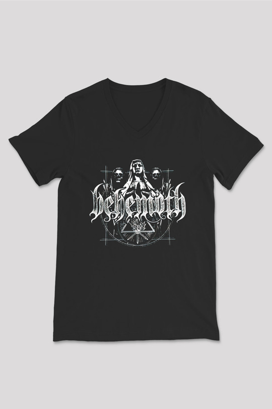 Behemoth Siyah Unisex V Yaka Tişört